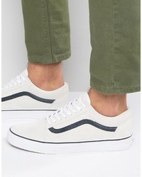 Sneakers in pelle scamosciata bianche di Vans