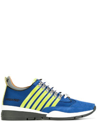 Sneakers in pelle scamosciata blu di DSQUARED2