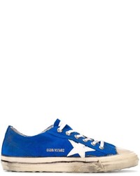 Sneakers in pelle scamosciata blu di Golden Goose Deluxe Brand