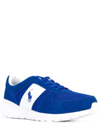 Sneakers in pelle scamosciata blu di Polo Ralph Lauren