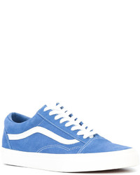 Sneakers in pelle scamosciata blu di Vans