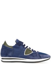 Sneakers in pelle scamosciata blu di Philippe Model
