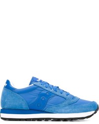 Sneakers in pelle scamosciata blu di Saucony