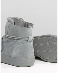 Sneakers in pelle scamosciata grigie di Aldo