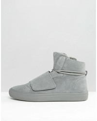 Sneakers in pelle scamosciata grigie di Aldo