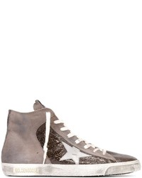 Sneakers in pelle scamosciata grigie di Golden Goose Deluxe Brand
