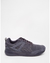 Sneakers in pelle scamosciata grigio scuro di Puma