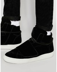 Sneakers in pelle scamosciata nere di Aldo