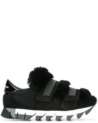 Sneakers in pelle scamosciata nere di Dolce & Gabbana
