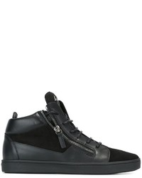 Sneakers in pelle scamosciata nere di Giuseppe Zanotti Design