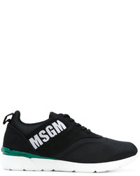 Sneakers in pelle scamosciata nere di MSGM