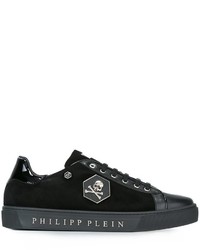 Sneakers in pelle scamosciata nere di Philipp Plein