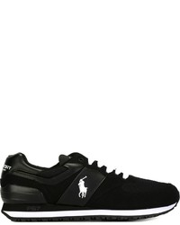 Sneakers in pelle scamosciata nere di Polo Ralph Lauren