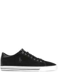 Sneakers in pelle scamosciata nere di Polo Ralph Lauren