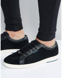 Sneakers in pelle scamosciata nere di Ted Baker