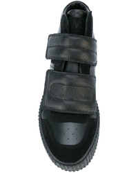 Sneakers in pelle scamosciata nere di MM6 MAISON MARGIELA