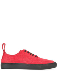 Sneakers in pelle scamosciata rosse di Blood Brother