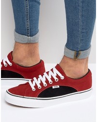 Sneakers in pelle scamosciata rosse di Vans