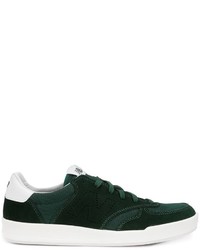 Sneakers in pelle scamosciata verde scuro di New Balance
