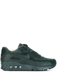 Sneakers in pelle scamosciata verde scuro di Nike