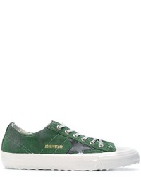 Sneakers in pelle scamosciata verdi di Golden Goose Deluxe Brand