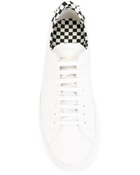 Sneakers in pelle scozzesi bianche di Givenchy