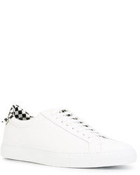 Sneakers in pelle scozzesi bianche di Givenchy