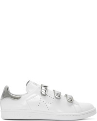 Sneakers in pelle stampate bianche