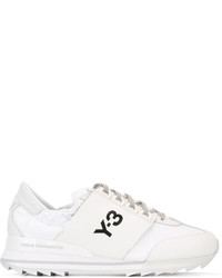 Sneakers in pelle stampate bianche di Y-3