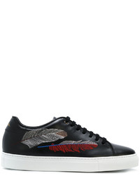 Sneakers in pelle stampate nere