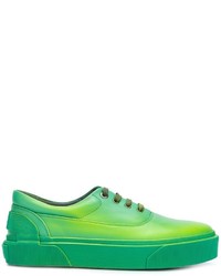 Sneakers in pelle verde menta di Lanvin