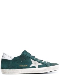 Sneakers in pelle verde scuro di Golden Goose Deluxe Brand