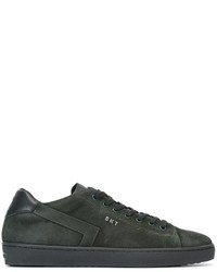 Sneakers in pelle verde scuro di Leather Crown