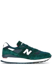 Sneakers in pelle verde scuro di New Balance
