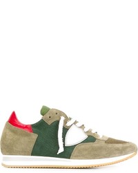 Sneakers in pelle verdi di Philippe Model
