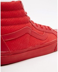 Sneakers rosse di Vans