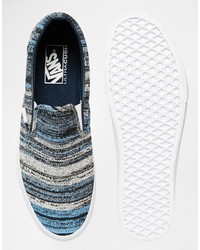 Sneakers senza lacci blu scuro di Vans