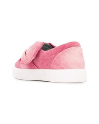 Sneakers senza lacci di jeans decorate rosa di Chiara Ferragni