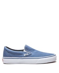 Sneakers senza lacci di tela blu di Vans
