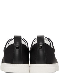 Sneakers senza lacci di tela nere di Pierre Hardy