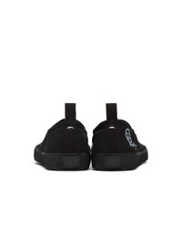 Sneakers senza lacci di tela nere di Maison Margiela
