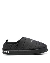 Sneakers senza lacci di tela nere di Calvin Klein Jeans