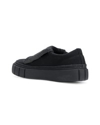 Sneakers senza lacci di tela nere di Primury