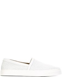 Sneakers senza lacci in pelle bianche di Marc Jacobs