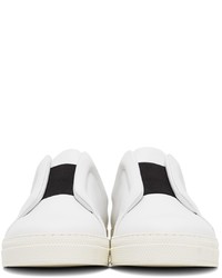 Sneakers senza lacci in pelle bianche di Pierre Hardy