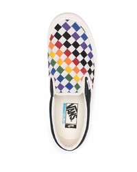 Sneakers senza lacci in pelle multicolori di Vans