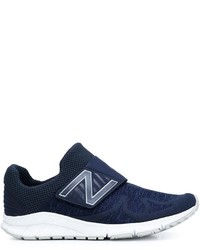 Sneakers senza lacci in pelle scamosciata blu scuro di New Balance
