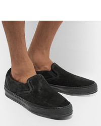 Sneakers senza lacci in pelle scamosciata nere di Hender Scheme