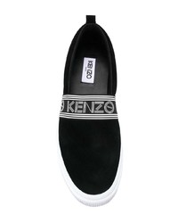 Sneakers senza lacci nere e bianche di Kenzo