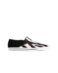 Sneakers senza lacci nere e bianche di Marc Jacobs